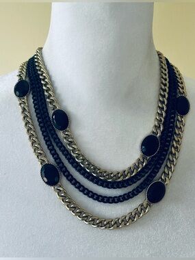 💍 Vintage statement multi-strand layered necklace